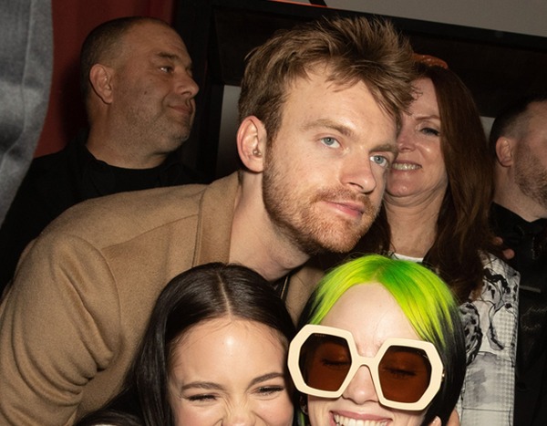 Finneas O'Connell, Claudia Sulewski & Billie Eilish from 2020 Grammy